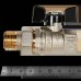 Кран шаровой BUGATTI Oregon с полусгоном (ручка-бабочка) внут-наруж резьба 1/2 (03220027)
