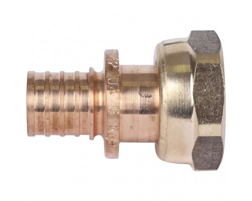 Переходник REHAU RAUTITAN с накидной гайкой 16-G 1/2 RX+ для труб из сшитого полиэтилена аксиальный (14563351001)