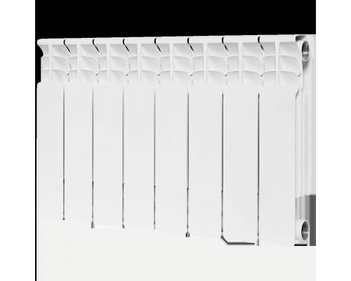 Радиатор биметаллический STOUT Space 350 8 секций боковое подключение RAL9016 SRB-0310-035008 (SRB-0310-035008)