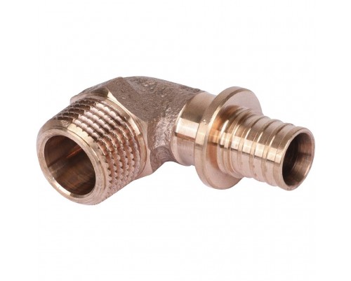 Угольник-переходник REHAU RAUTITAN с наружной резьбой 16-R 1/2 RX+ для труб из сшитого полиэтилена аксиальный (14563471001)