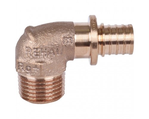 Угольник-переходник REHAU RAUTITAN с наружной резьбой 16-R 1/2 RX+ для труб из сшитого полиэтилена аксиальный (14563471001)