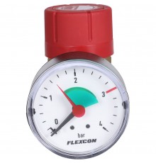 Предохранительный клапан с манометром Flamco Prescomano 1/2 x 1/2 - 3bar (27683)