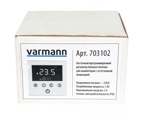 Настенный регулятор Varmann Vartronic, с естественной конвекцией, цвет белый 703102 (703102)