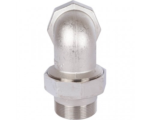 Разъемное угловое соединение STOUT американка ВН 2 уплотнение под гайкой o-ring кольцо, никелированное (SFT-0057-000002)