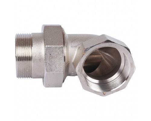 Разъемное угловое соединение STOUT американка ВН 2 уплотнение под гайкой o-ring кольцо, никелированное (SFT-0057-000002)