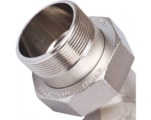 Разъемное угловое соединение STOUT американка ВН 2 уплотнение под гайкой o-ring кольцо, никелированное (SFT-0057-000002)