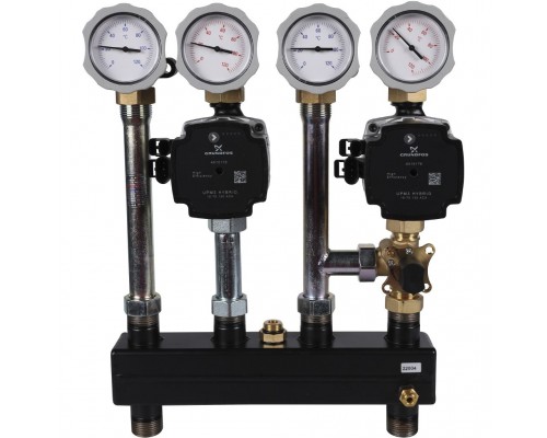 Насосно-смесительный модуль Meibes Kombimix UK_MK с насосом Grundfos UPM3 70 (без сервопривода) (M26102.3OSRU)