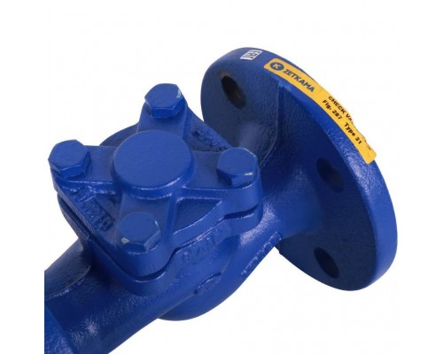 Клапан обратный подъемный ZETKAMA 287A Ду32 Ру16 фланцевый из чугуна (287A032C31)