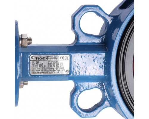 Затвор поворотно-дисковый Tecofi VPI4448 DN 125 PN 16 межфланцевый с ручкой из чугуна EPDM (VPI4448-02EP0125) Затвор поворотно-дисковый Tecofi VPI4448 DN 125 PN 16 межфланцевый с ручкой из чугуна EPDM (VPI4448-02EP0125)