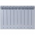 Радиатор биметаллический Global STYLE PLUS 500 10 секций боковое подключение (цвет cod.08 grigio argento opaco metallizzato 2676 (серый)) 155271 (155271)