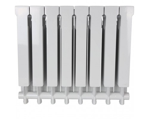 Радиатор алюминиевый STOUT VEGA 500 8 секций боковое подключение (белый RAL 9016) SRA-1310-050008 (SRA-1310-050008)