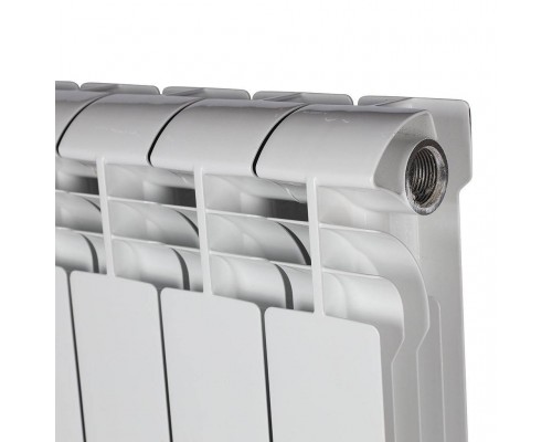 Радиатор алюминиевый STOUT VEGA 500 8 секций боковое подключение (белый RAL 9016) SRA-1310-050008 (SRA-1310-050008)