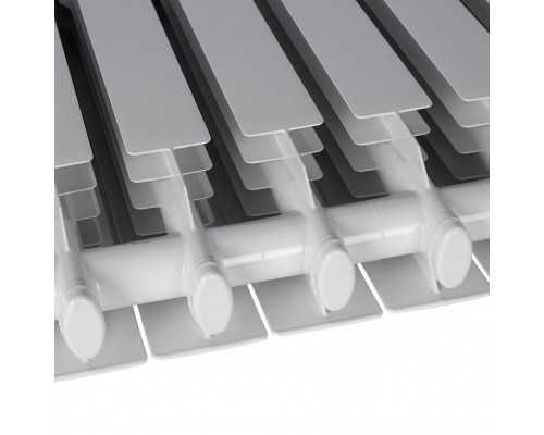 Радиатор алюминиевый STOUT VEGA 500 8 секций боковое подключение (белый RAL 9016) SRA-1310-050008 (SRA-1310-050008)