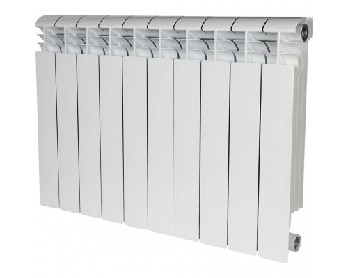 Радиатор алюминиевый STOUT VEGA 500 10 секций боковое подключение (белый RAL 9016) SRA-1310-050010 (SRA-1310-050010)