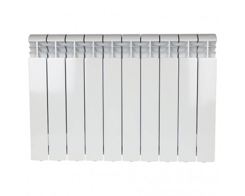 Радиатор алюминиевый STOUT VEGA 500 10 секций боковое подключение (белый RAL 9016) SRA-1310-050010 (SRA-1310-050010)