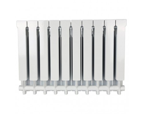 Радиатор алюминиевый STOUT VEGA 500 10 секций боковое подключение (белый RAL 9016) SRA-1310-050010 (SRA-1310-050010)