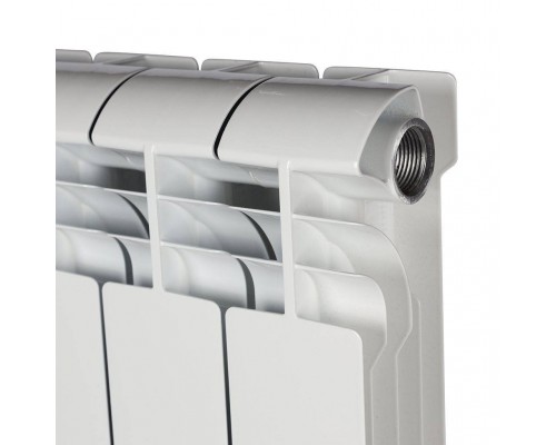 Радиатор алюминиевый STOUT VEGA 500 10 секций боковое подключение (белый RAL 9016) SRA-1310-050010 (SRA-1310-050010)