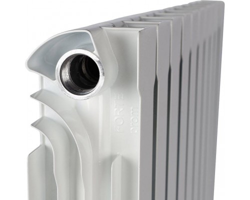 Радиатор алюминиевый STOUT VEGA 500 10 секций боковое подключение (белый RAL 9016) SRA-1310-050010 (SRA-1310-050010)