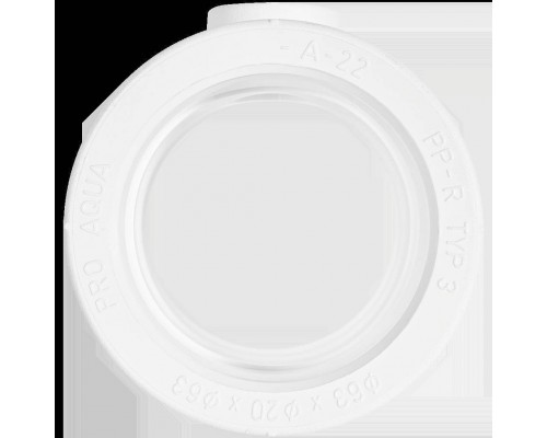 Тройник переходной Белый Pro Aqua d= 63-20-63 PP-R (PA14560P)