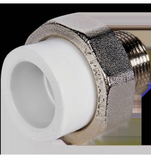 Муфта комбинированная Pro Aqua d=25-3/4 PP-R разъемная (американка) НР Белая (PA21014)