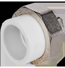 Муфта комбинированная Pro Aqua d=32-1 PP-R разъемная (американка) ВР Белая (PA20018)