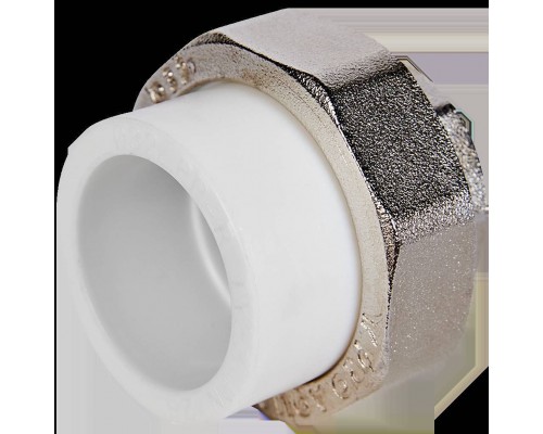 Муфта комбинированная Pro Aqua d=32-1 PP-R разъемная (американка) ВР Белая (PA20018) Муфта комбинированная Pro Aqua d=32-1 PP-R разъемная (американка) ВР Белая (PA20018)