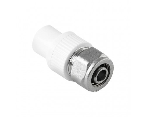 Переход Pro Aqua d=20x16 PP-R на PEX или металлопластиковую трубу Белый (PA76008P) Переход Pro Aqua d=20x16 PP-R на PEX или металлопластиковую трубу Белый (PA76008P)