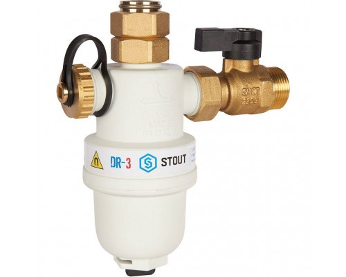 Фильтр -шламоотделитель с магнитом для настенных котлов STOUT SFW-0072-000020 G 3/4M-G 3/4RN-G 3/4M, (SFW-0072-000020)