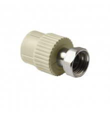 Муфта Pro Aqua d=20-3/4 PP-R с накидной гайкой Серая (PA29010G)