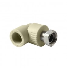Угольник Pro Aqua d=20-3/4 PP-R с накидной гайкой Серый (PA29210G)