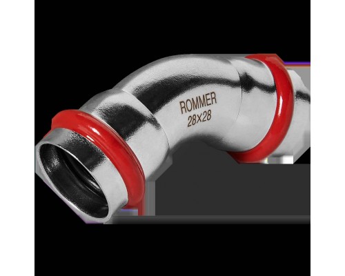 Угольник ROMMER 45°-ВПр, 28, из нержавеющей стали прессовой (RSS-0005-000028) Угольник ROMMER 45°-ВПр, 28, из нержавеющей стали прессовой (RSS-0005-000028)
