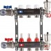 Коллектор из нержавеющей стали в сборе с расходомерами ROMMER 3 выхода (RMS-1210-000003)