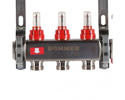 Коллектор из нержавеющей стали в сборе с расходомерами ROMMER 3 выхода (RMS-1210-000003) Коллектор из нержавеющей стали в сборе с расходомерами ROMMER 3 выхода (RMS-1210-000003)