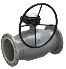 Кран шаровой LD Regula Ду 150 Ру25 фланцевый с редуктором (КШ.Ц.Ф.Р.Regula.150/125.025.Н/П.02)