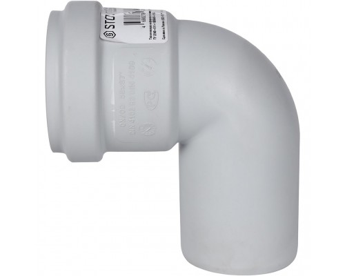 Отвод канализационный бесшумный STOUT D 58 х 87,5° (SKB-0012-005887)