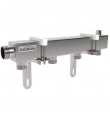 Распределительный коллектор GIDRUSS DMSS-32-25x4 (нерж., магистральное подкл. G 1, 4 контура G 1, воздухоотвод. Rp ) (1G 00434 17)