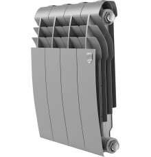 Радиатор биметаллический Royal Thermo BiLiner 350, 4 секции, silver satin