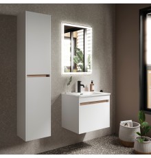 Мебель для ванной комнаты Sancos Smart 60 см белый глянец