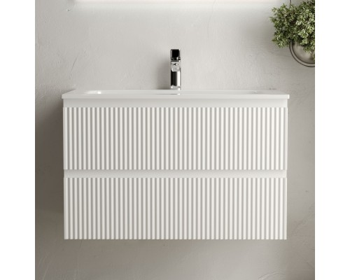 Тумба с раковиной Sancos Snob R 80 см, bianco