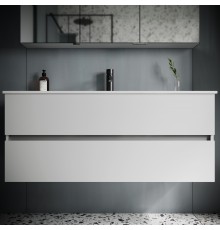 Тумба с раковиной Sancos Urban 120 см белый глянец