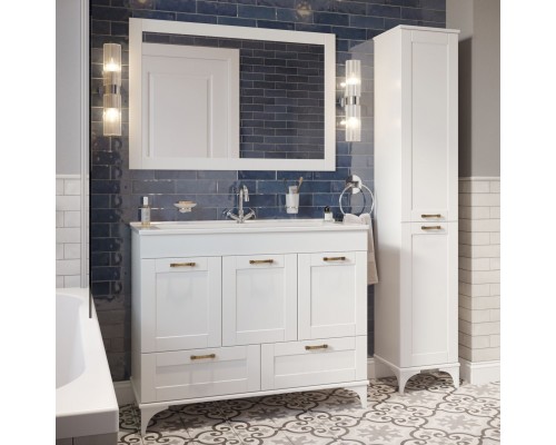 Мебель для ванной комнаты Sanflor Ванесса 105, напольная, белая