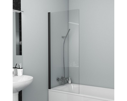 Шторка на ванну Bravat Alfa 70, профиль черный матовый