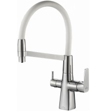 Смеситель для кухни Steel Hammer SH 818-8 CR с гибким изливом