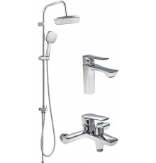 Комплект для ванной STWORKI Хельсингборг XE-01cr + XE-05cr + XE-02cr