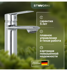 Смеситель для раковины STWORKI Колдинг KO-01cr