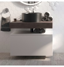 Столешница STWORKI Ольборг 80 дуб карпентер, без отверстий, с тумбой 80