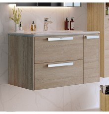 Тумба с раковиной Roca Lago 80 светлый дуб