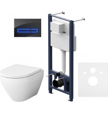 Комплект AM.PM Spirit V2.0 IS450A38.701700 с сиденьем микролифт, сенсорная кнопка