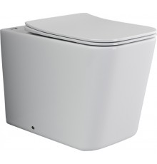Унитаз приставной Ceramicanova Cubic Rimless CN1809 с микролифтом, безободковый