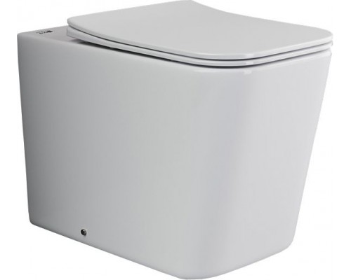 Унитаз приставной Ceramicanova Cubic Rimless CN1809 с микролифтом, безободковый